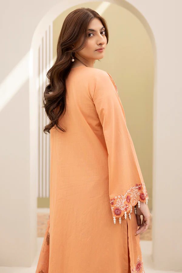 Zellbury Embroidered Shirt Shalwar Dupatta – WUS25E30289 | 3-Piece Lawn Suit