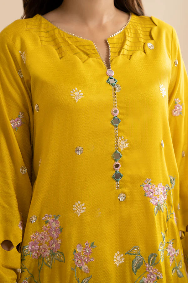 Zellbury Embroidered Shirt Shalwar Dupatta – WUS25E30739 | 3-Piece Lawn Suit