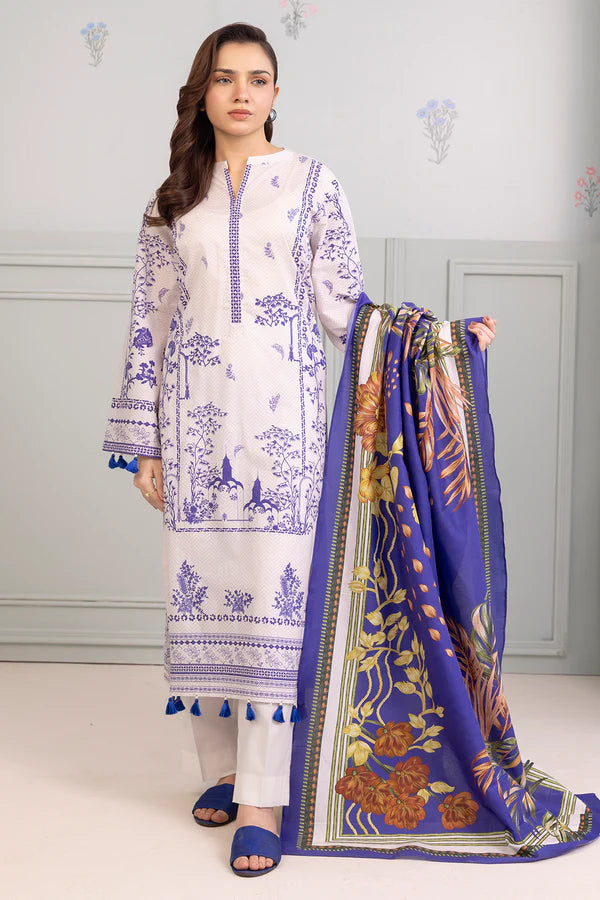 Zellbury Printed Lawn Shirt Dupatta – WUS25X20408 | 2-Piece Lawn Suit