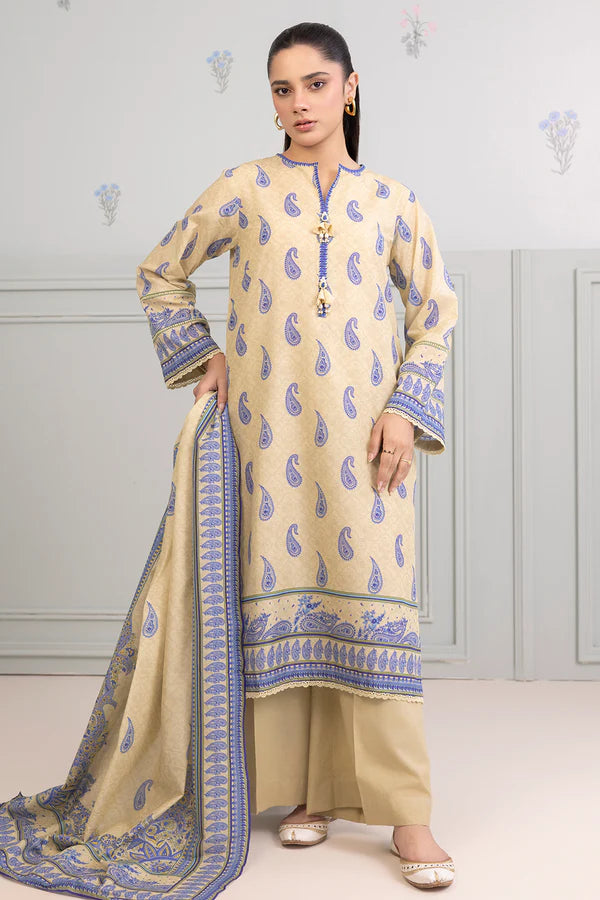 Zellbury Printed Lawn Shirt Dupatta – WUS25X20542 | 2-Piece Lawn Suit