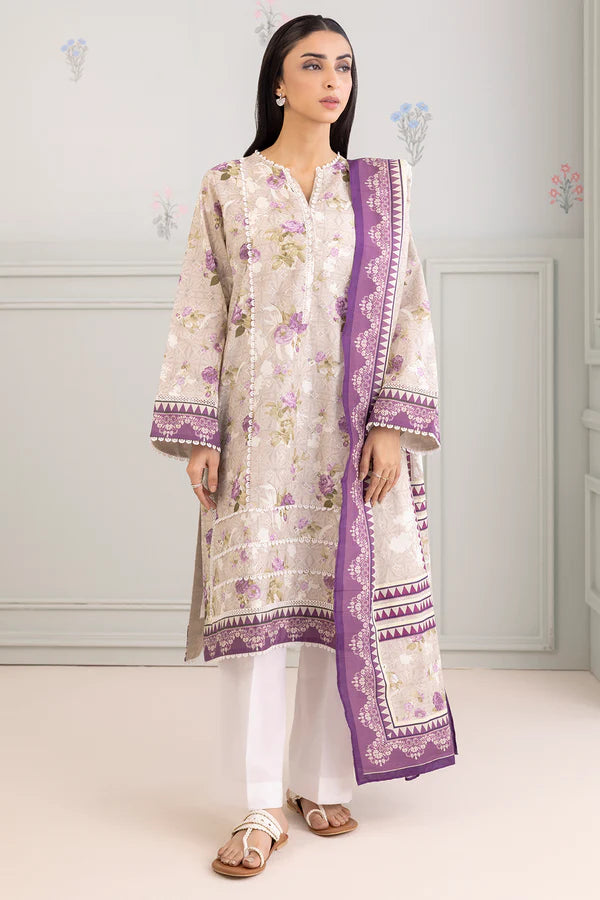 Zellbury Printed Lawn Shirt Dupatta – WUS25X20628 | 2-Piece Lawn Suit
