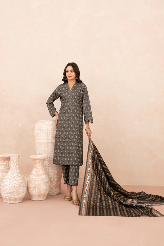 Tawakkal D-5643 Nazli | 3-Piece Unstitched Digital Printed Cross Khaddar Suit