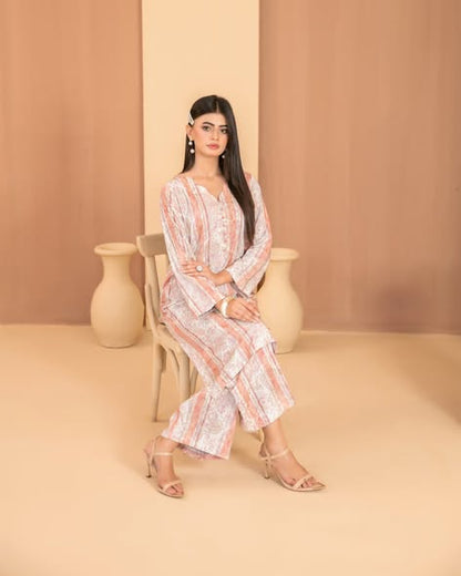 D-4638 Muse Vol II by Tawakkal Fabrics | 2 Piece Stitched Digital Printed Staple Suit for Women