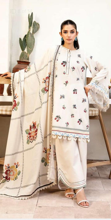 MARIA B Elaheh Collection 3 Pc Unstitched Printed Lawn Suit – MB‑ELHV3‑10