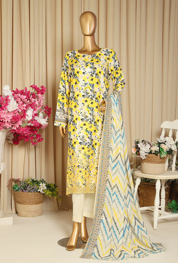 Anmol by HZ Textiles Embroidered Linen Suit Unstitched 3-Piece ALS-1334 | Premium Winter Linen Outfit