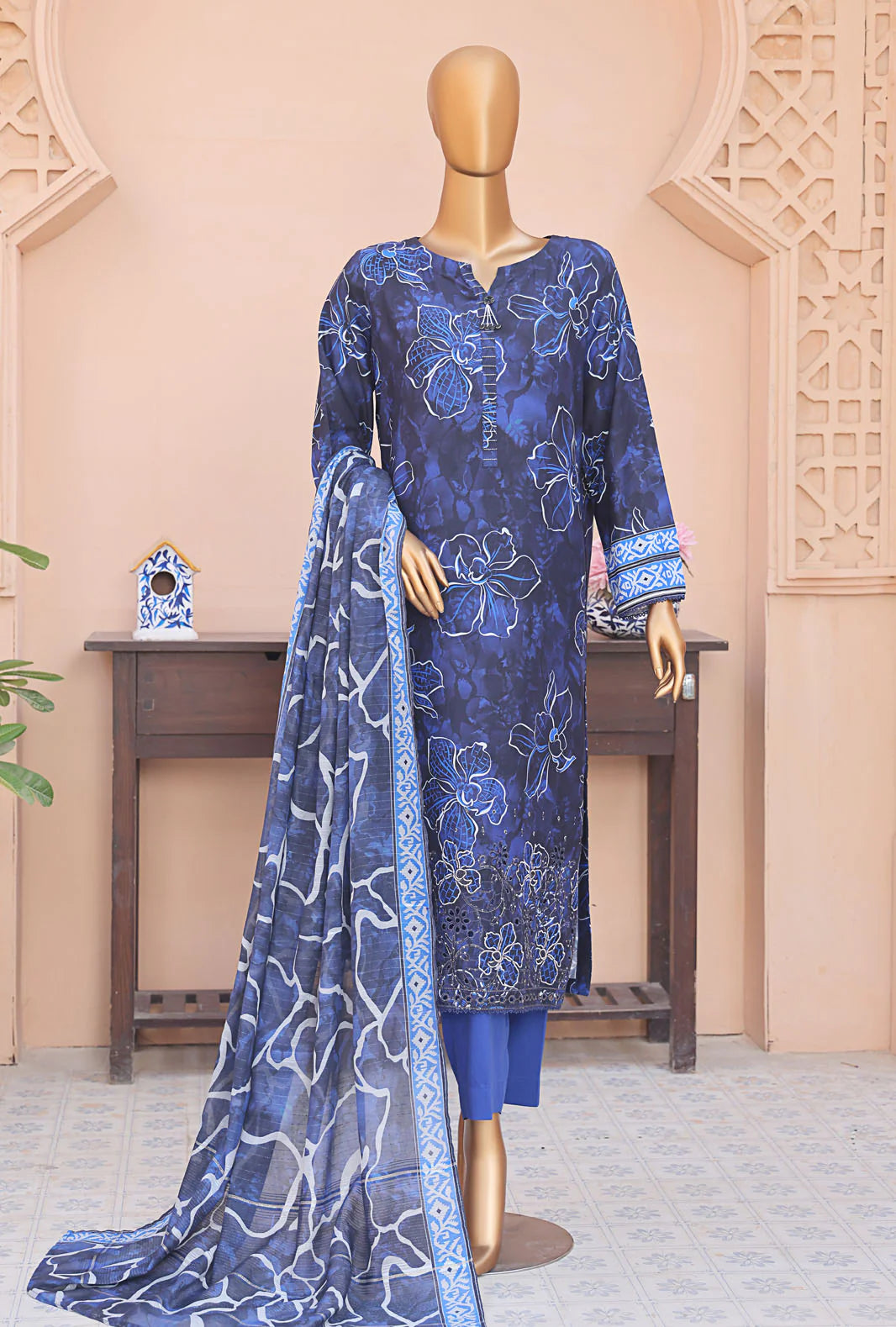 Anmol by HZ Textiles Embroidered Linen Suit Unstitched 3-Piece ALS-1338 | Premium Winter Linen Outfit