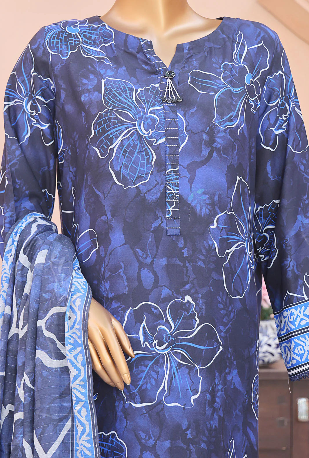 Anmol by HZ Textiles Embroidered Linen Suit Unstitched 3-Piece ALS-1338 | Premium Winter Linen Outfit