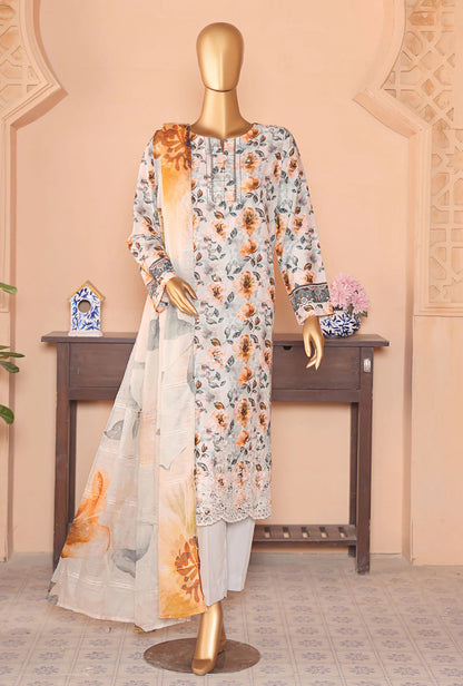 Anmol by HZ Textiles Embroidered Linen Suit Unstitched 3-Piece ALS-1343 | Premium Winter Linen Outfit