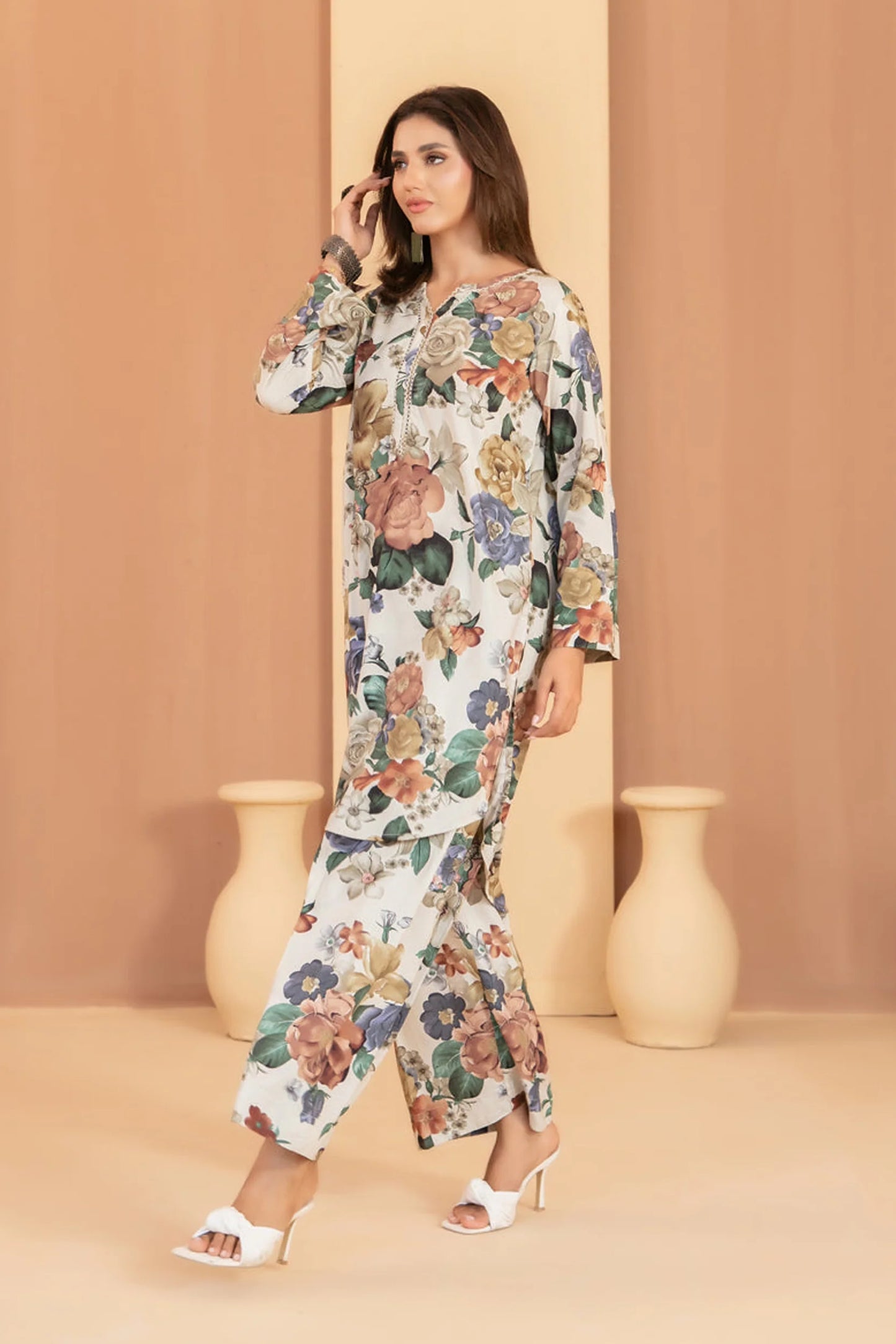 D-4636 Muse Vol-II by Tawakkal Fabrics | 2 Piece Stitched Digital Printed Staple Suit