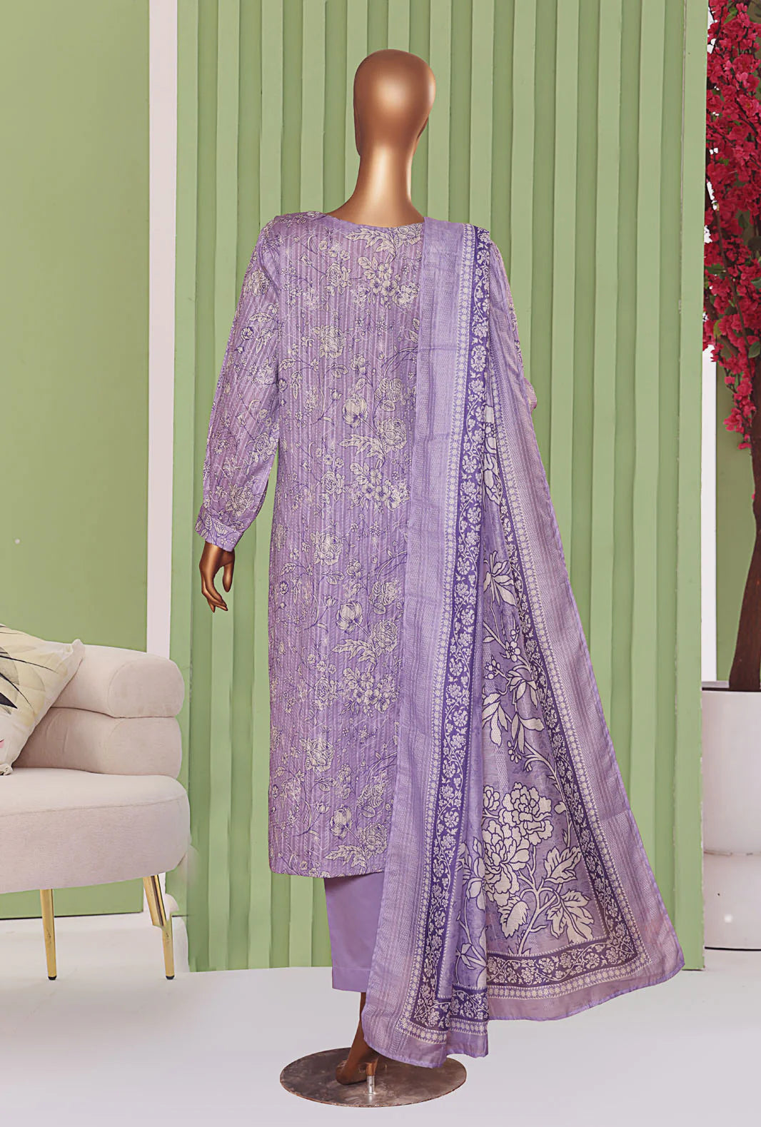 Dhagakari by HZ Textiles Embroidered Cotton Suit Unstitched 3-Piece DEC-105 | Premium Winter Cotton Outfit
