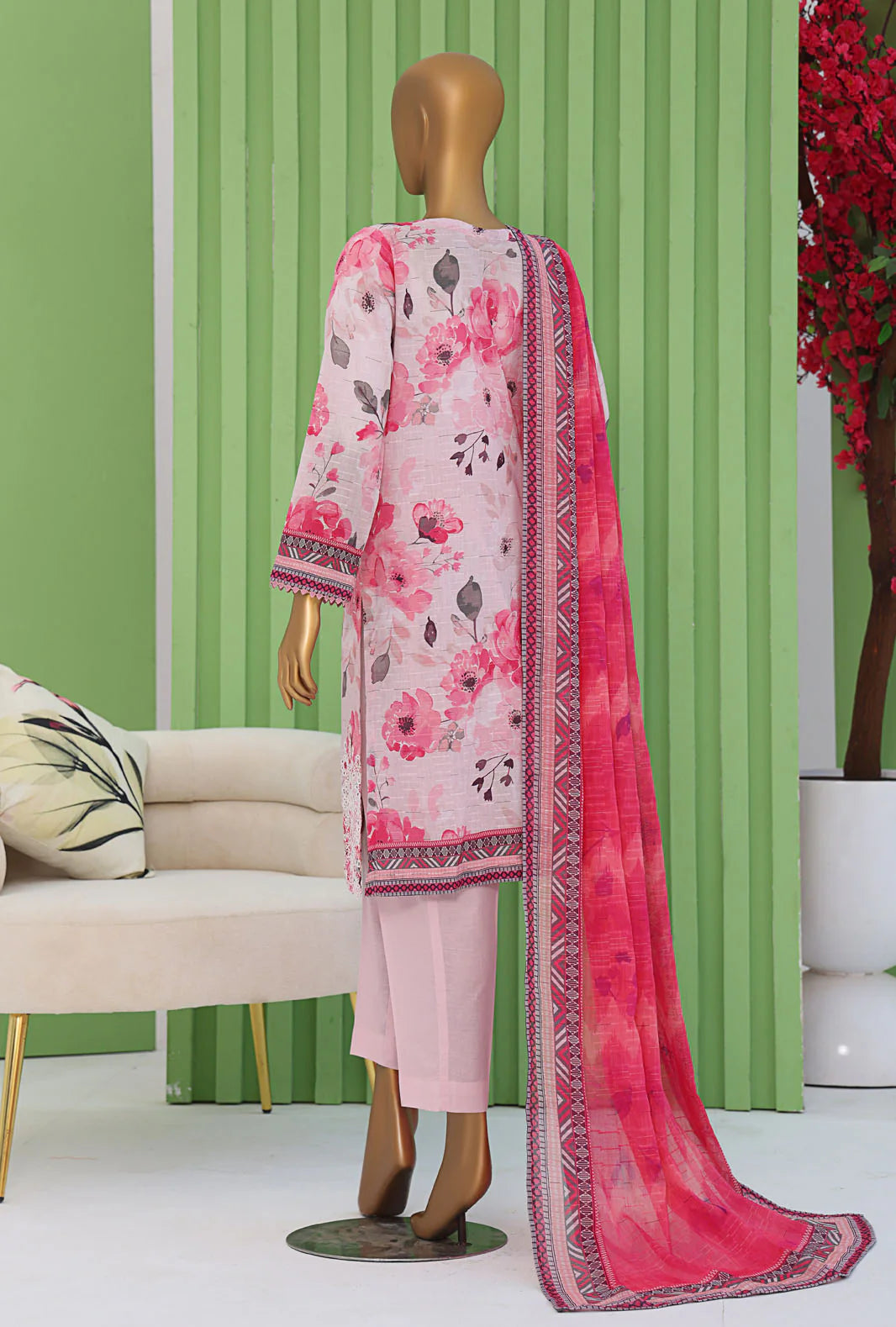 Vital by HZ Textiles Embroidered Lawn Suit Unstitched 3-Piece VEC-1259 | Premium Doriya Lawn Suit