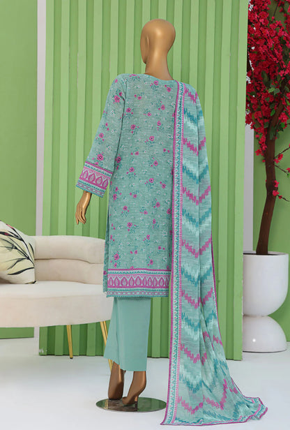 Vital by HZ Textiles Embroidered Lawn Suit Unstitched 3-Piece VEC-1260 | Premium Doriya Fabric Lawn Suit
