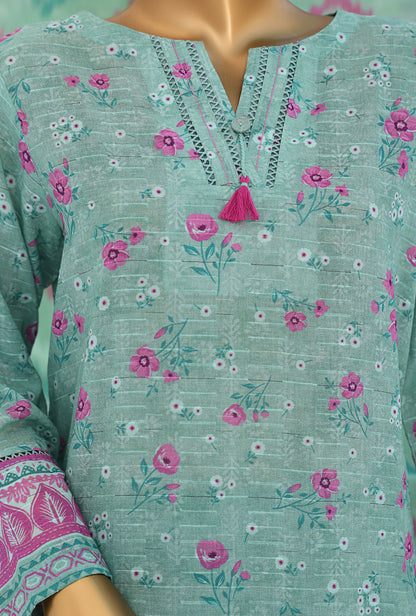 Vital by HZ Textiles Embroidered Lawn Suit Unstitched 3-Piece VEC-1260 | Premium Doriya Fabric Lawn Suit