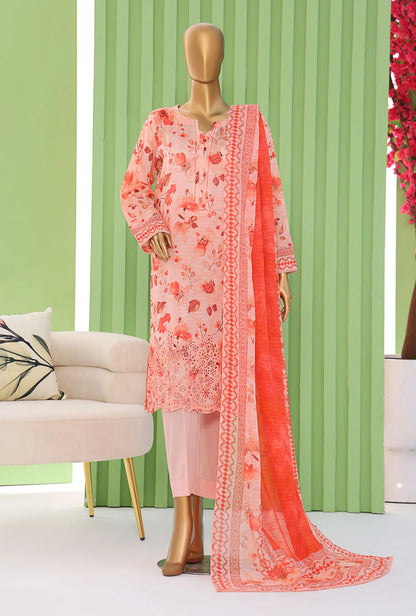 Vital by HZ Textiles Embroidered Lawn Suit Unstitched 3-Piece VEC-1261 | Premium Doriya Lawn Suit