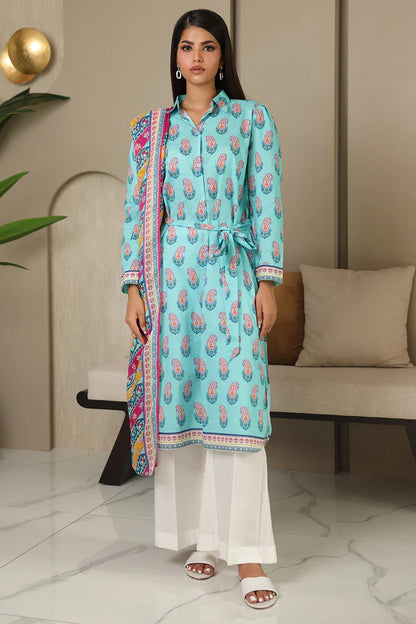 Zellbury Printed Cambric Shirt Dupatta – WUC24X20001 | 2-Piece Cambric Suit