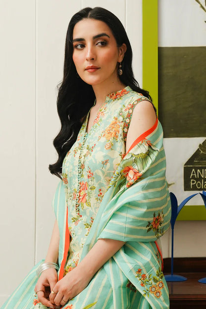 Zellbury Printed Cambric Shirt Dupatta – WUC24X20008 | 2-Piece Unstitched Cambric Suit