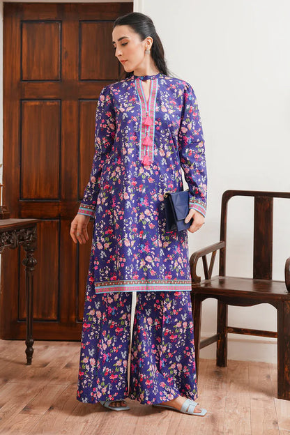 Zellbury Printed Cambric Shirt Shalwar – WUC24X20012 | 2-Piece Unstitched Cambric Suit