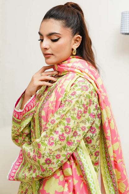 Zellbury Printed Cambric Shirt Dupatta – WUC24X20095 | 2-Piece Unstitched Cambric Suit