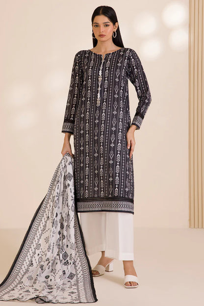 Zellbury Printed Cotton Shirt Dupatta – WUC25X20003 | 2-Piece Unstitched Cotton Suit for Women