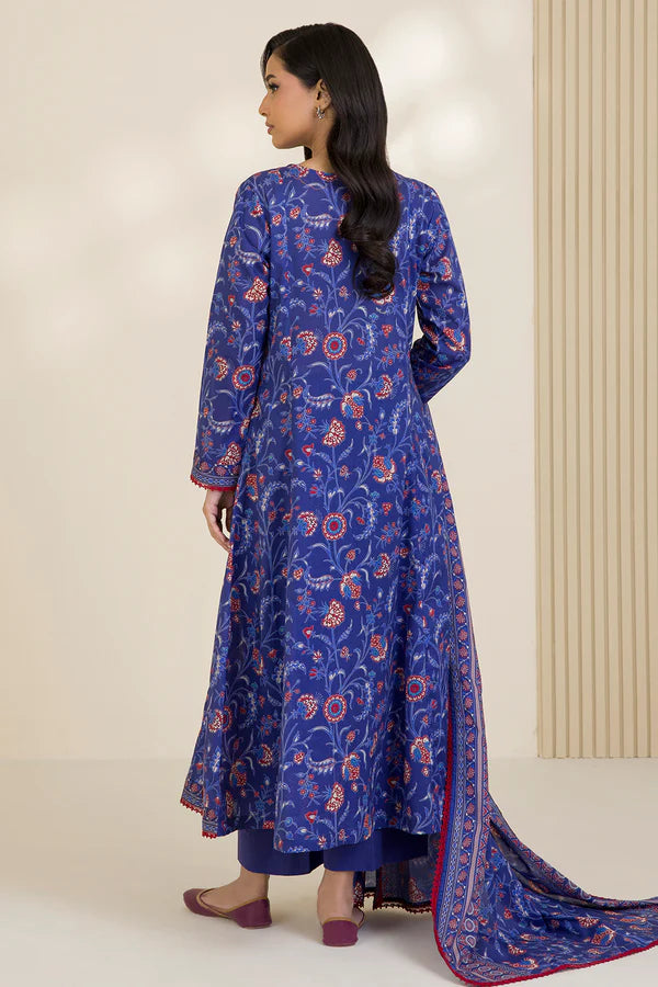 Zellbury Printed Cotton Shirt Shalwar Dupatta – WUC25X30027 | 3-Piece Cotton Suit