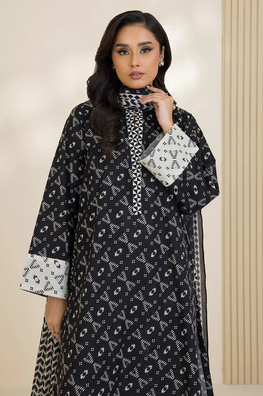 Zellbury Printed Cotton Shirt Shalwar Dupatta – WUC25X30040 | 3-Piece Cotton Suit
