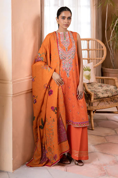 Zellbury Embroidered Shirt Shalwar Dupatta – WUS24E31098 | 3-Piece Lawn Suit