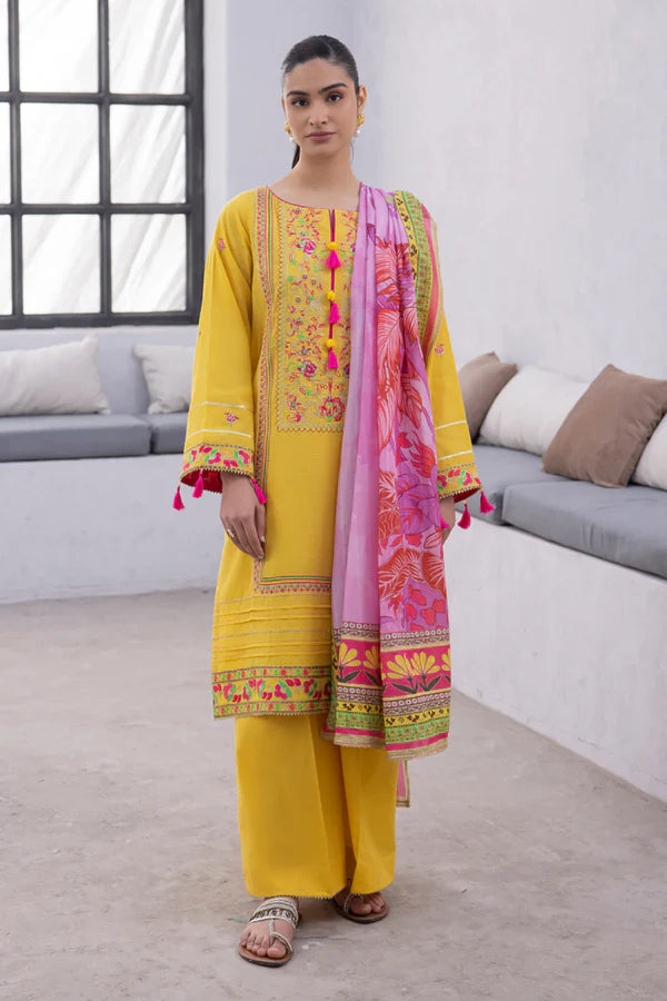 Zellbury Embroidered Shirt Shalwar Dupatta – 1126 | 3-Piece Lawn Suit
