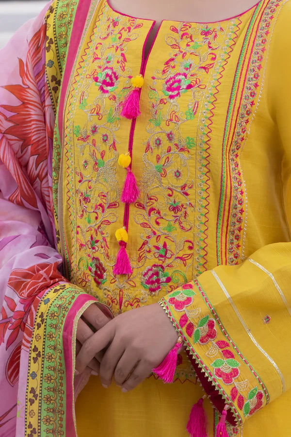 Zellbury Embroidered Shirt Shalwar Dupatta – 1126 | 3-Piece Lawn Suit