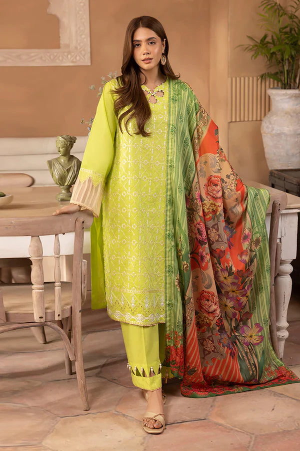 Zellbury Embroidered Shirt Shalwar Dupatta – 1141 | 3-Piece Lawn Suit
