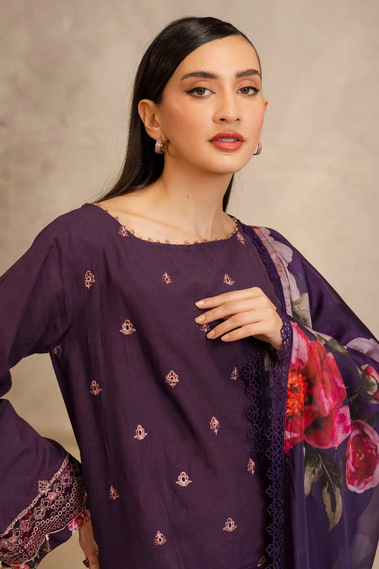 Embroidered Shirt Shalwar Dupatta - 0145