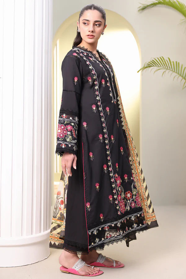 Zellbury Embroidered Shirt Shalwar Dupatta – WUS25E30148 | 3-Piece Cambric Suit