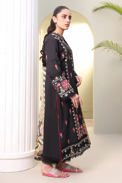 Zellbury Embroidered Shirt Shalwar Dupatta – WUS25E30148 | 3-Piece Cambric Suit