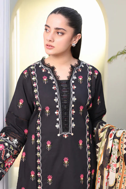 Zellbury Embroidered Shirt Shalwar Dupatta – WUS25E30148 | 3-Piece Cambric Suit