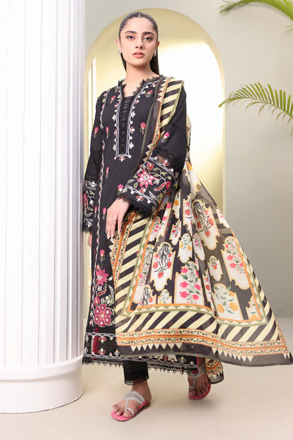 Zellbury Embroidered Shirt Shalwar Dupatta – WUS25E30148 | 3-Piece Cambric Suit