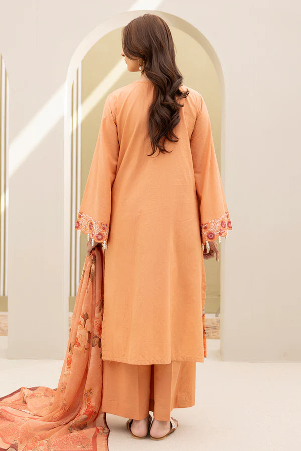 Zellbury Embroidered Shirt Shalwar Dupatta – WUS25E30289 | 3-Piece Lawn Suit