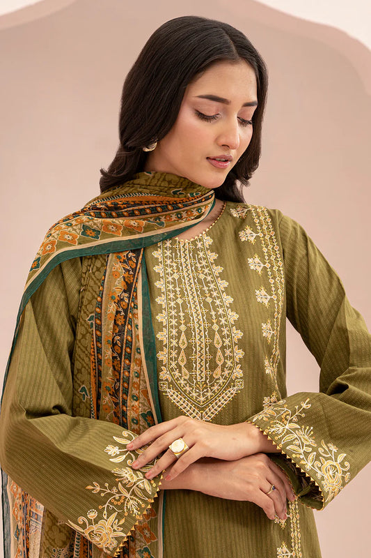 Embroidered Shirt Shalwar Dupatta - 0347