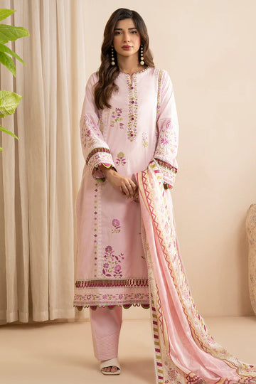 Zellbury Embroidered Lawn Shirt Shalwar Dupatta – WUS25E30357 | 3-Piece Lawn Suit