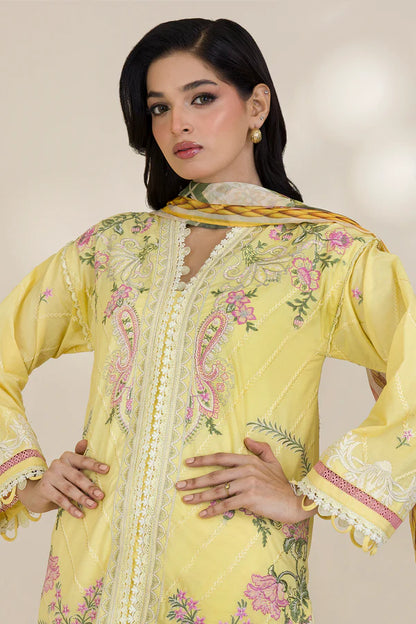 Zellbury Embroidered Lawn Suit – WUS25E30534 | 3-Piece Lawn Suit