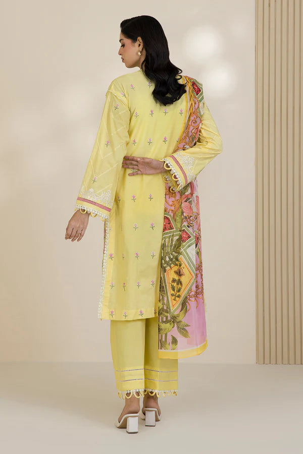 Zellbury Embroidered Lawn Suit – WUS25E30534 | 3-Piece Lawn Suit