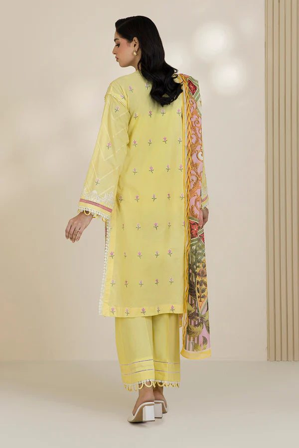 Zellbury Embroidered Lawn Suit – WUS25E30534 | 3-Piece Lawn Suit
