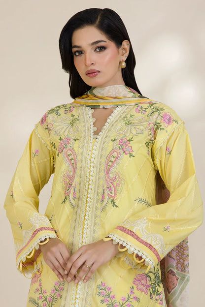 Zellbury Embroidered Lawn Suit – WUS25E30534 | 3-Piece Lawn Suit