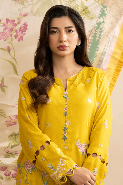 Zellbury Embroidered Shirt Shalwar Dupatta – WUS25E30739 | 3-Piece Lawn Suit