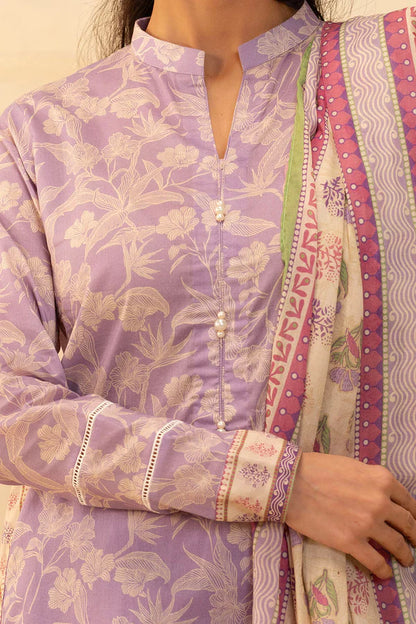 Zellbury Printed Lawn Shirt Dupatta – WUS25X20004 | 2-Piece Unstitched Lawn Suit
