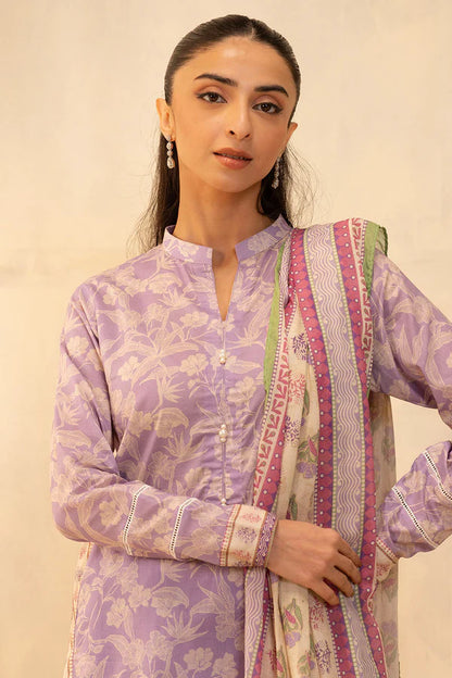 Zellbury Printed Lawn Shirt Dupatta – WUS25X20004 | 2-Piece Unstitched Lawn Suit