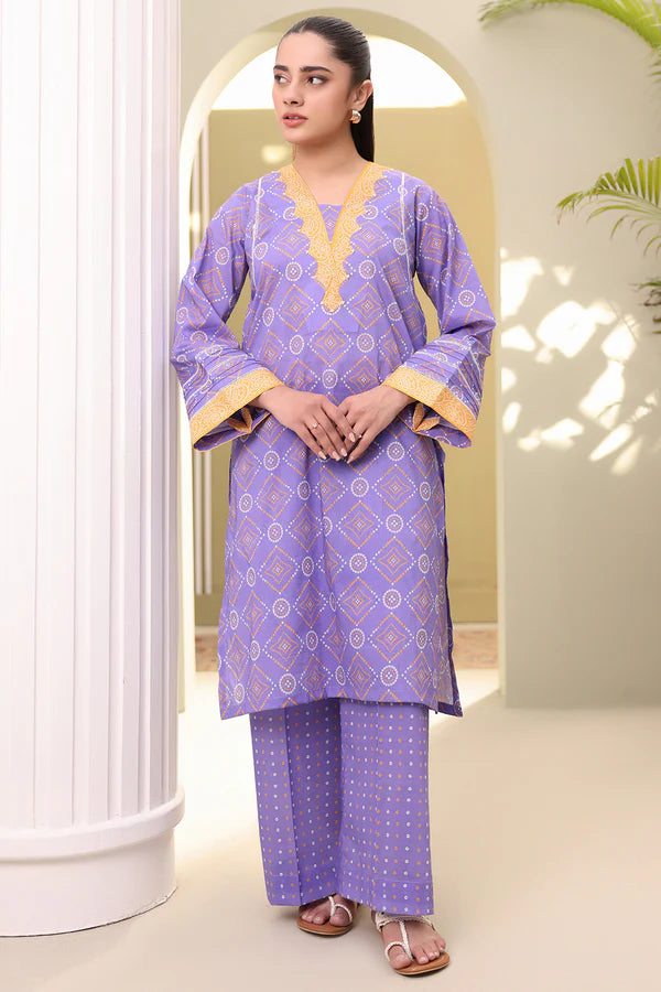 Zellbury Printed Lawn Shirt Shalwar – WUS25X20306 | 2-Piece Lawn Suit