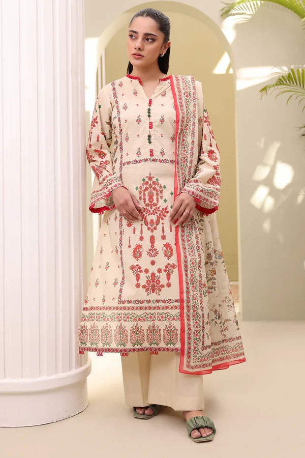 Zellbury Printed Lawn Shirt Dupatta – WUS25X20366 | 2-Piece Lawn Suit