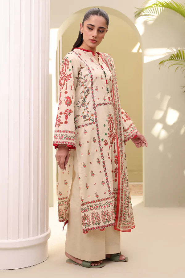 Zellbury Printed Lawn Shirt Dupatta – WUS25X20366 | 2-Piece Lawn Suit