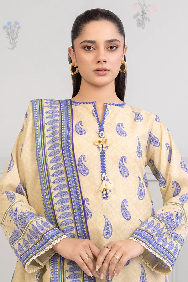 Zellbury Printed Lawn Shirt Dupatta – WUS25X20542 | 2-Piece Lawn Suit