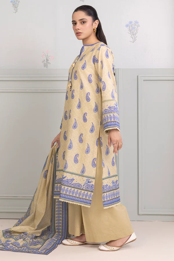 Zellbury Printed Lawn Shirt Dupatta – WUS25X20542 | 2-Piece Lawn Suit