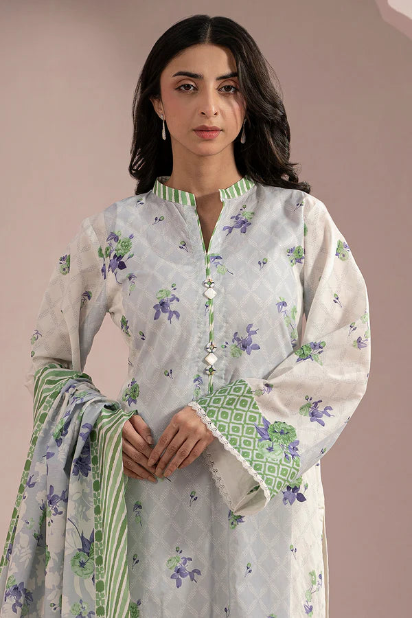 Zellbury Printed Lawn Shirt Dupatta – WUS25X20543 | 2-Piece Lawn Suit